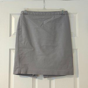 Liz Claiborne Pencil Skirt Grey Gray Size 8 Cotton Career Style